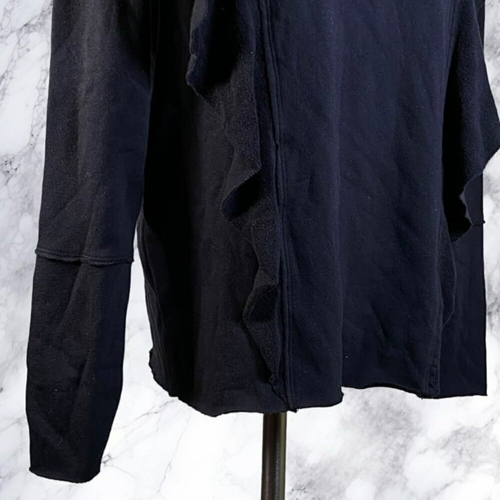 Goldie Ruffle Sweatshirt - Black - Picture 7 of 11